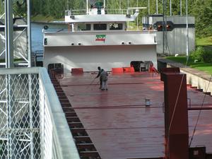 Ship in the lock